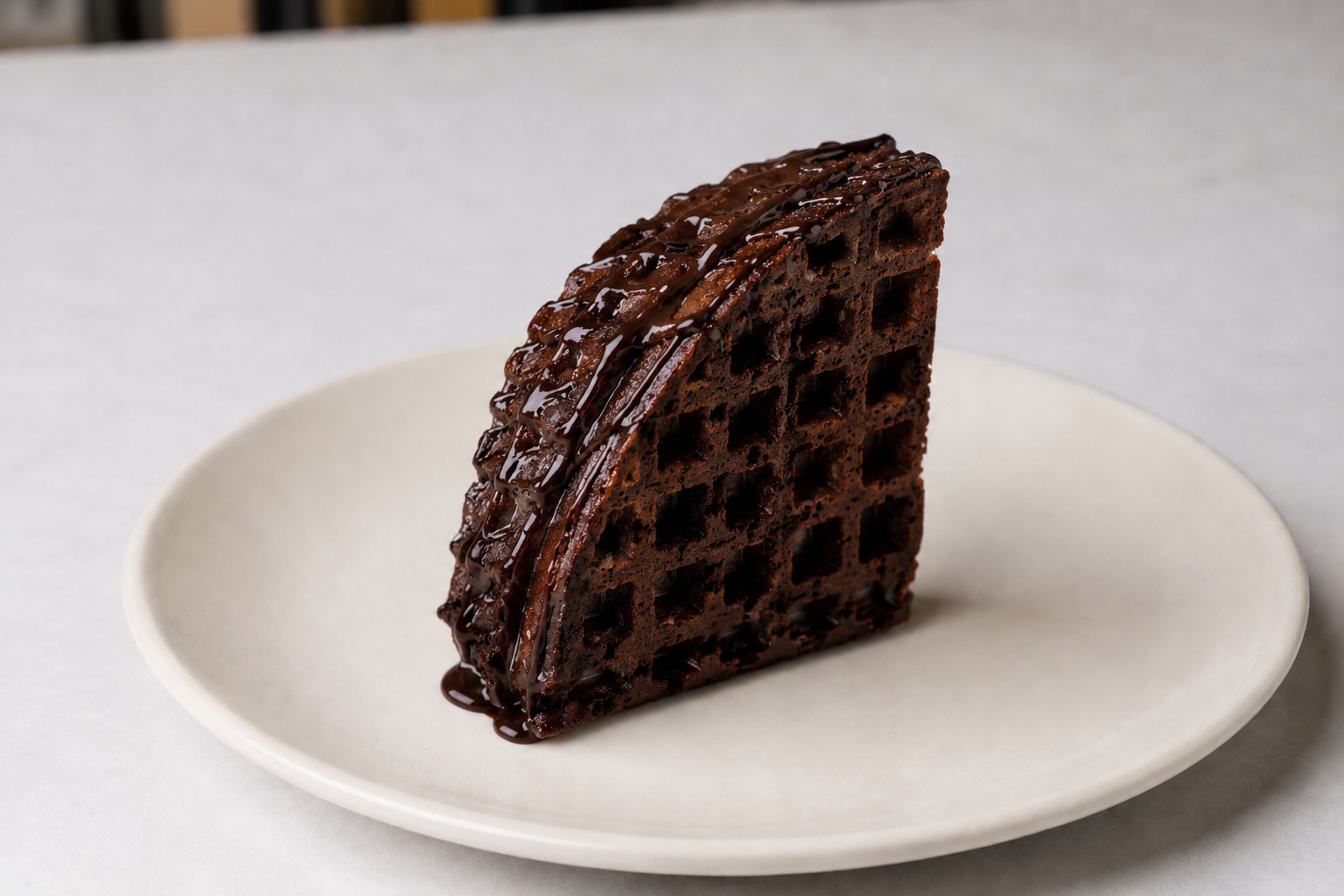 Dark Chocolate Loaded Waffle
